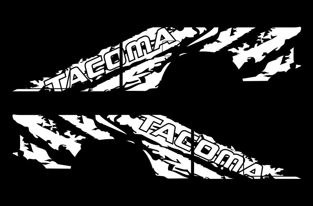 Toyota Tacoma Ex-Cab Wrap Kit - Viny (1995-2004) TACOMA-Shred - RacerX Customs