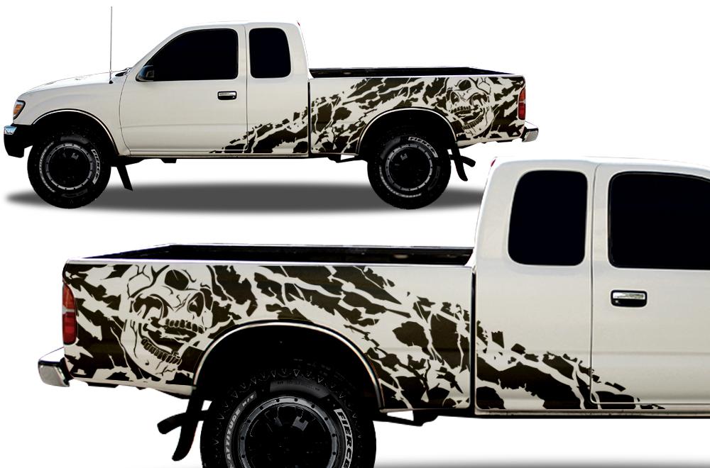 Toyota Tacoma Ex-Cab Wrap Kit - Vinyl (1995-2004) Nightmare - RacerX Customs