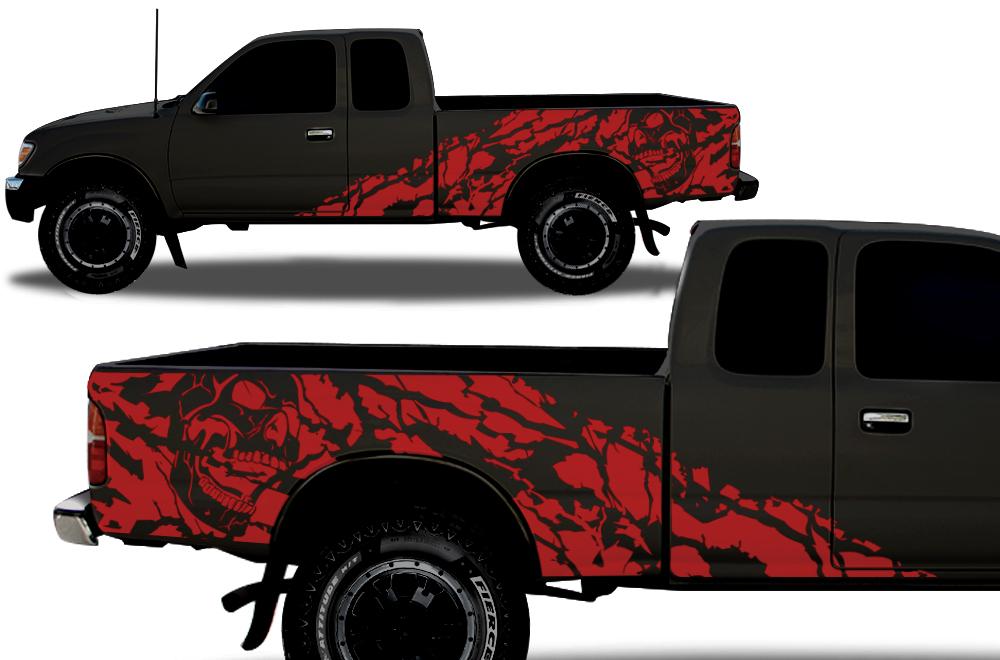Toyota Tacoma Ex-Cab Wrap Kit - Vinyl (1995-2004) Nightmare - RacerX Customs