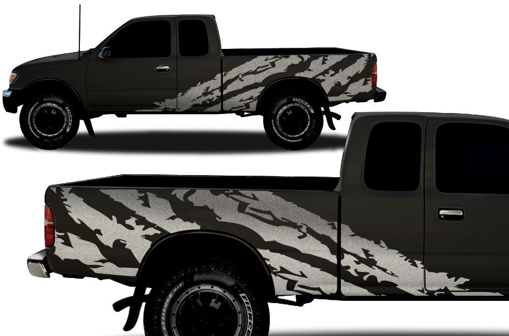 Toyota Tacoma Ex-Cab Wrap Kit - Vinyl (1995-2004) Shred - RacerX Customs