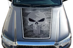 Toyota Tacoma Hood Graphics (2005-2015) GREY PUNISHER - RacerX Customs