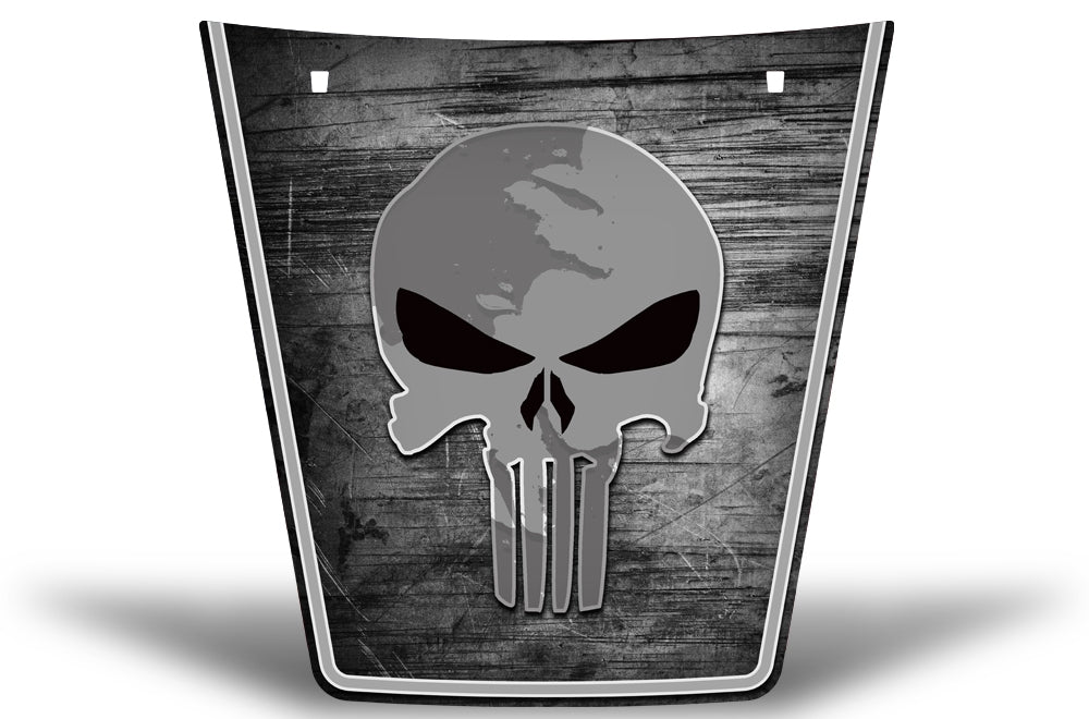 Toyota Tacoma Hood Graphics (2005-2015) GREY PUNISHER - RacerX Customs