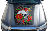 Toyota Tacoma Hood Graphics (2005-2015) SKULL & DAGGER - RacerX Customs