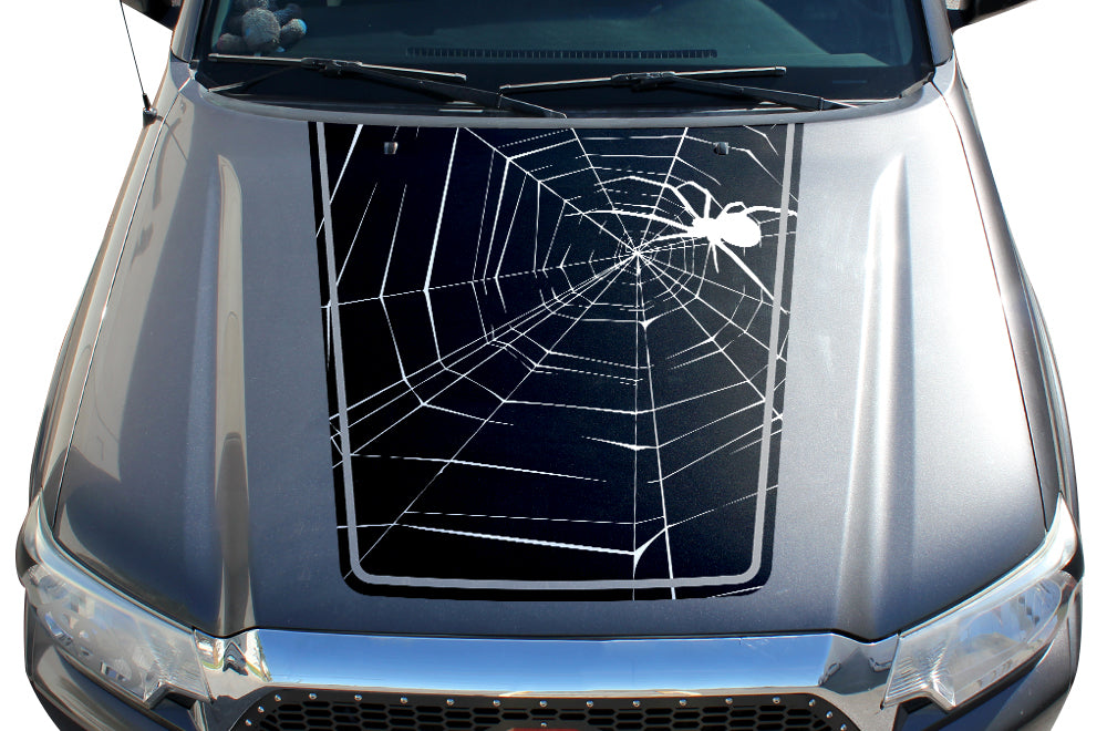 Toyota Tacoma Hood Graphics (2005-2015) SPIDER WEB - RacerX Customs