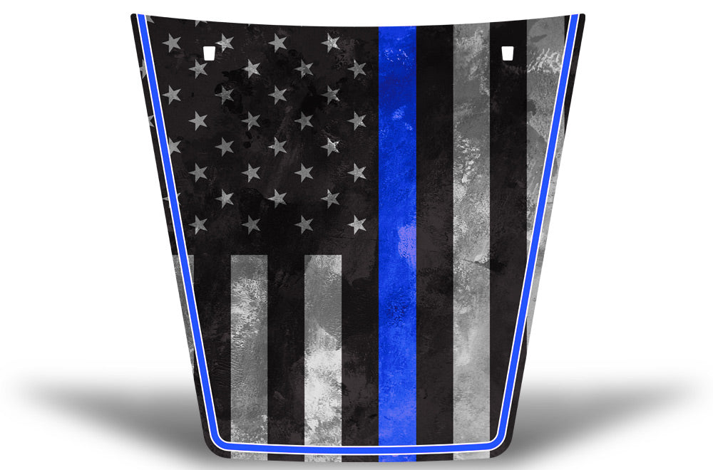 Toyota Tacoma Hood Graphics (2005-2015) THIN BLUE LINE - RacerX Customs