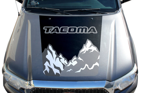 Toyota Tacoma Hood Graphics (2005-2015) MOUNTAINS - RacerX Customs