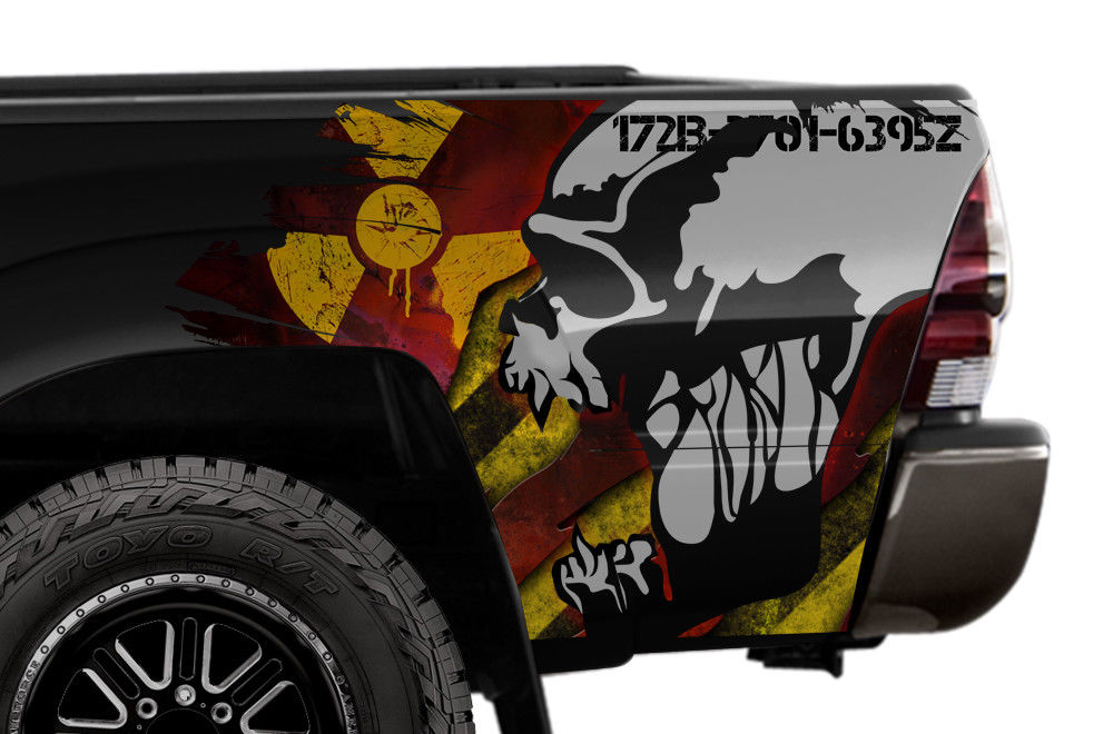 Toyota Tacoma Quarter Panel Graphics (2005-2015) SKULL MELTDOWN - RacerX Customs