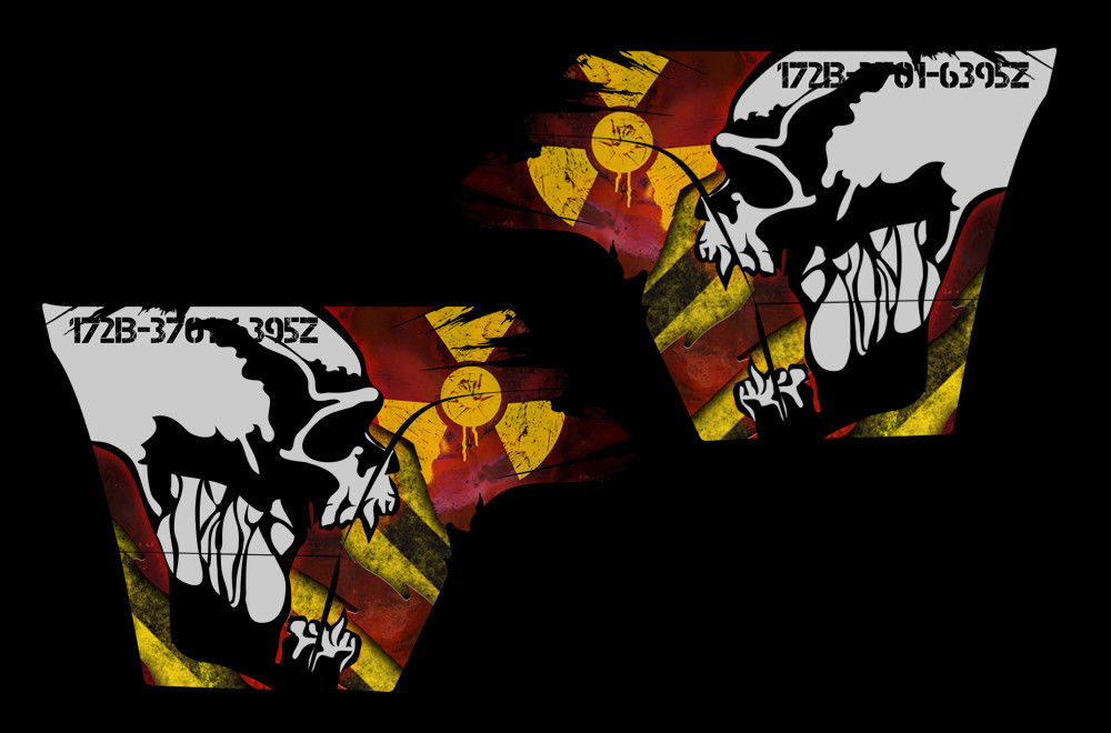 Toyota Tacoma Quarter Panel Graphics (2005-2015) SKULL MELTDOWN - RacerX Customs