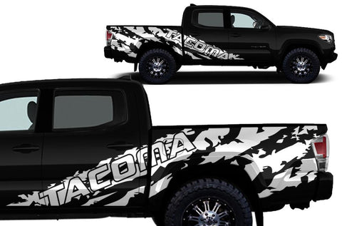 Toyota Tacoma 4-Door Wrap Kit - Vinyl - TACOMA-Shred (2016-2017) - RacerX Customs