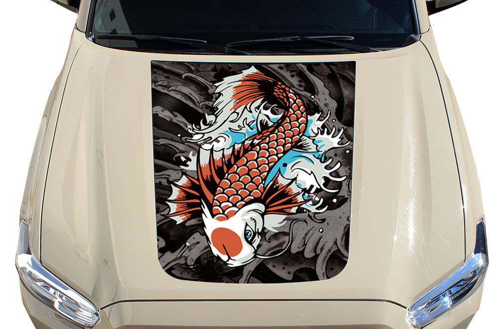 Toyota Tacoma Hood Graphics (2016-2018) KOI - RacerX Customs