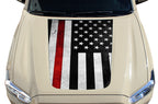 Toyota Tacoma Hood Graphics (2016-2018) THIN RED LINE - RacerX Customs