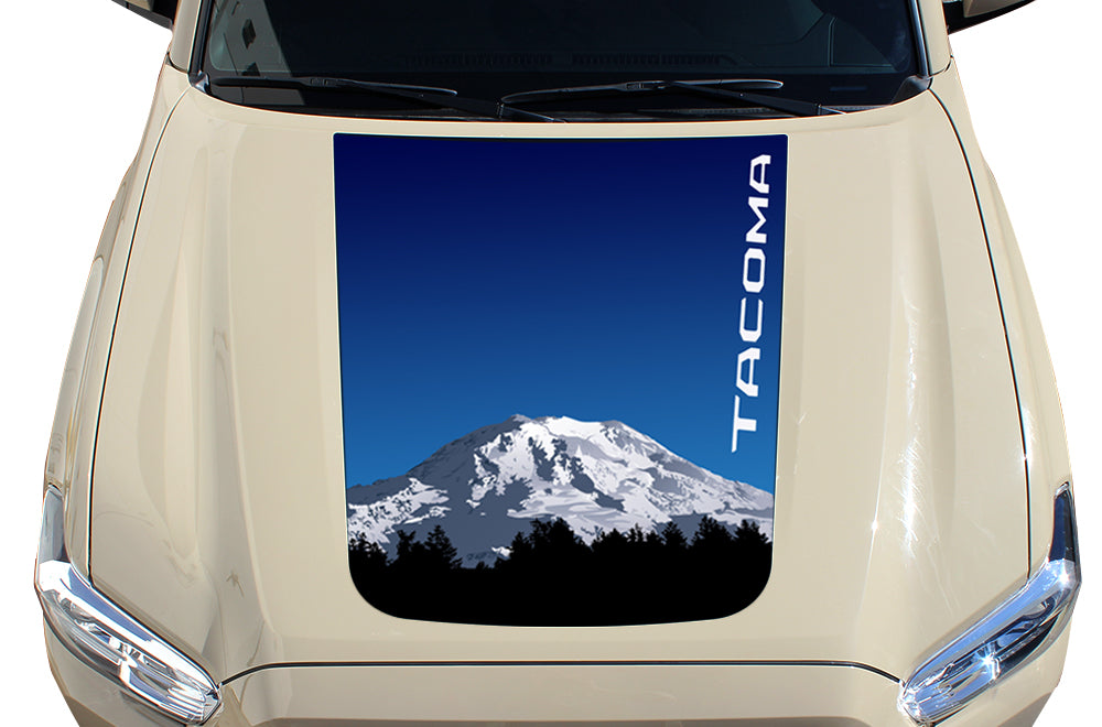 Toyota Tacoma Hood Graphics (2016-2018) TACOMA MOUNTAINS v1 - RacerX Customs