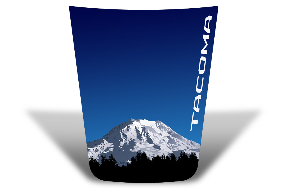 Toyota Tacoma Hood Graphics (2016-2018) TACOMA MOUNTAINS v1 - RacerX Customs