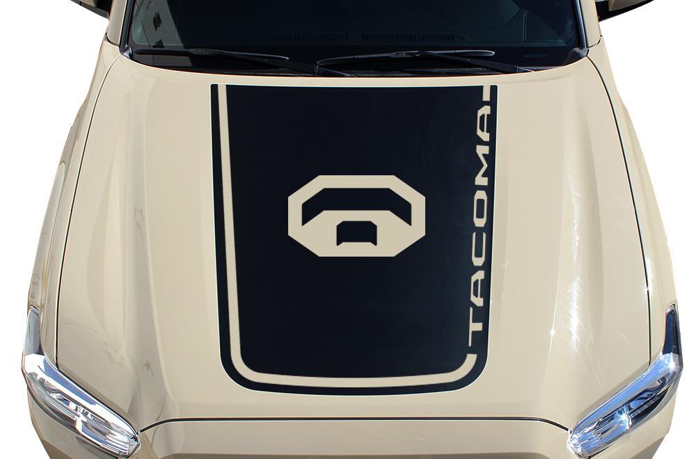 Toyota Tacoma Hood Wrap (2016-2017) Vinyl - TACOMA 3 - RacerX Customs