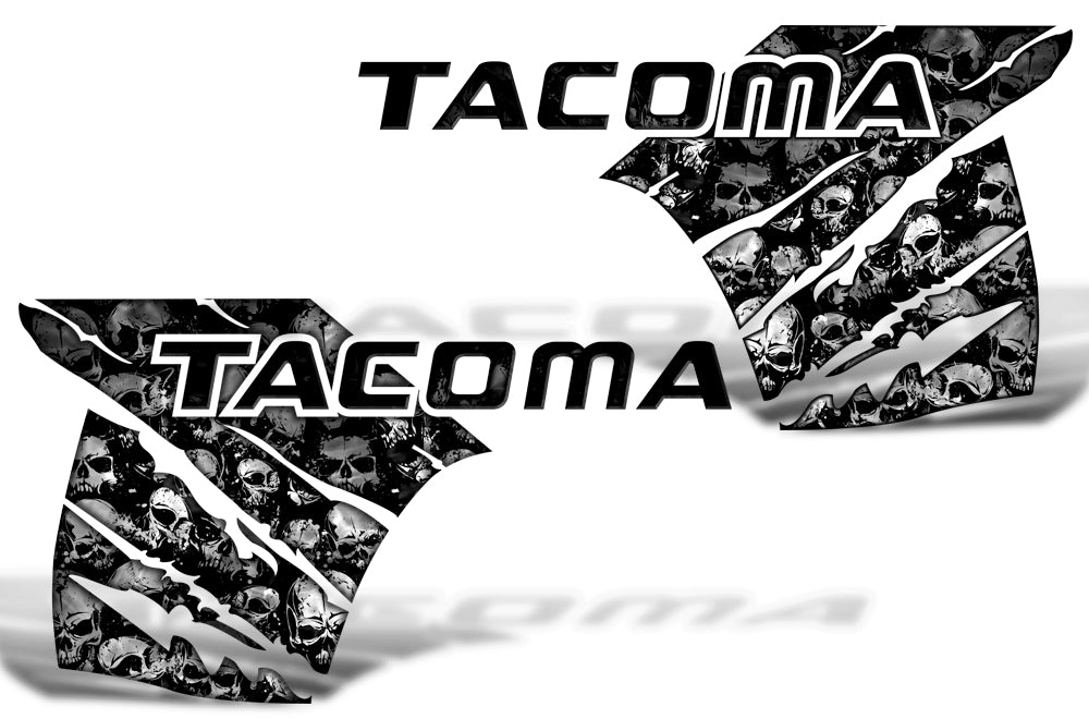 Toyota Tacoma Quarter Panel Graphics (2016-2018) SKULLS - RacerX Customs