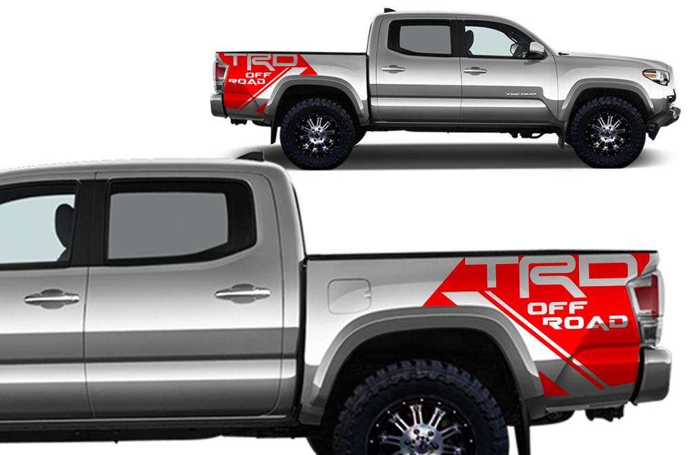 Toyota Tacoma Quarter Panel Vinyl Wrap Kit (2016-2017) TRD-OFFROAD - RacerX Customs