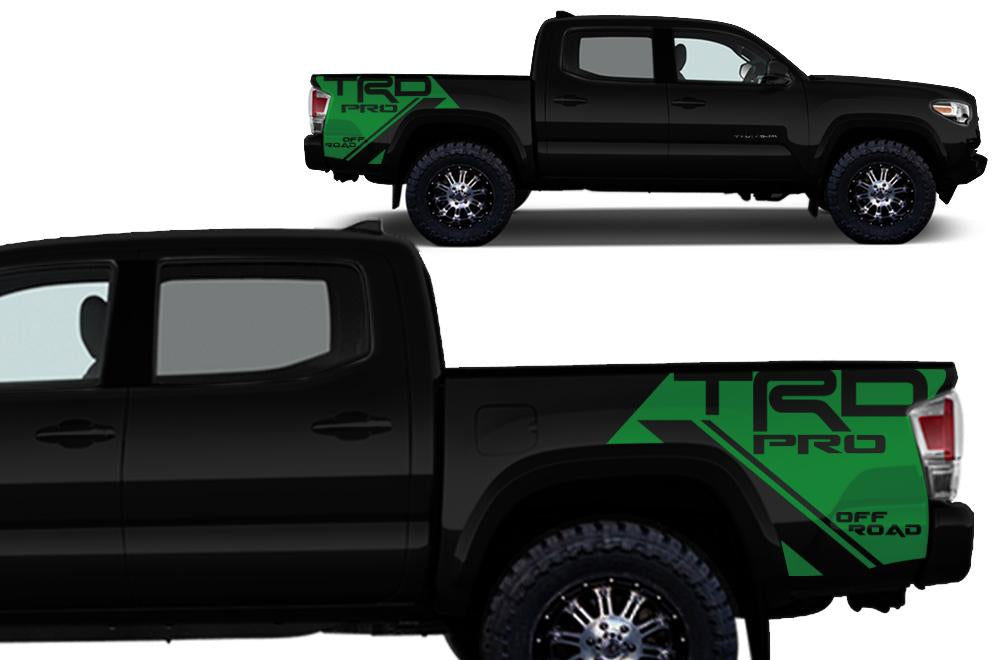Toyota Tacoma Quarter Panel Vinyl Wrap Kit (2016-2017) TRD-Pro - RacerX Customs