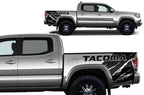 Toyota Tacoma Quarter Panel Vinyl Wrap Kit (2016-2017) TACOMA Logo - RacerX Customs