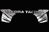 Toyota Tacoma Quarter Panel Vinyl Wrap Kit (2016-2017) TACOMA Logo - RacerX Customs