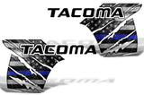 Toyota Tacoma Quarter Panel Graphics (2016-2018) THIN BLUE LINE - RacerX Customs