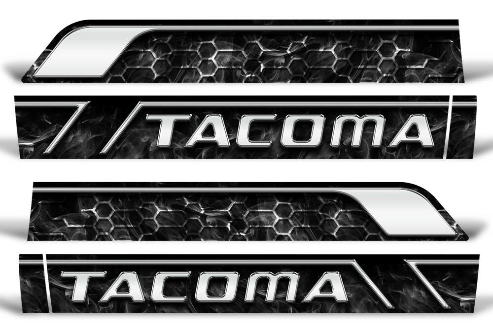Toyota Tacoma Rocker Panel Graphics (2016-2018) TACOMA HEX - RacerX Customs