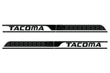 Toyota Tacoma Rocker Panel Vinyl Wrap (2016-2017) Hexagon Stripe - RacerX Customs