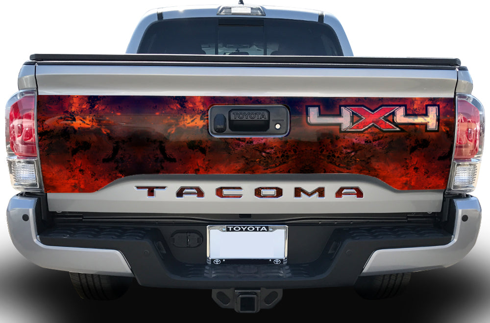 Toyota Tacoma Tailgate Graphics (2016-2018) 4x4 MELT - RacerX Customs