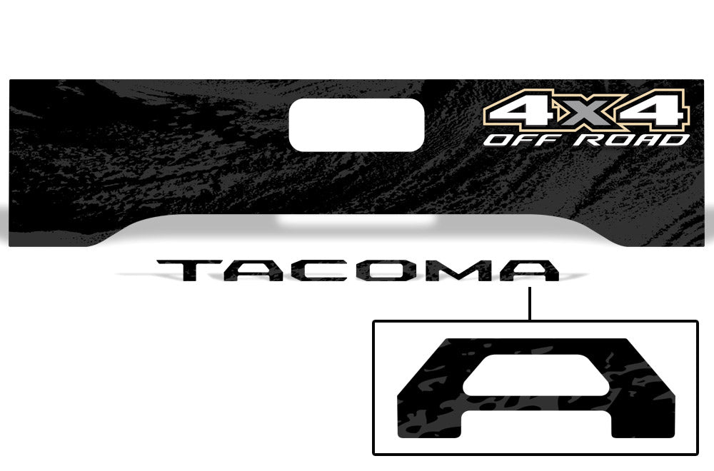 Toyota Tacoma Tailgate Graphics (2016-2018) 4x4 OFF ROAD - RacerX Customs