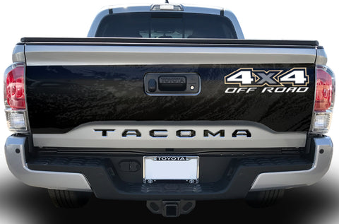 Toyota Tacoma Tailgate Graphics (2016-2018) 4x4 OFF ROAD - RacerX Customs