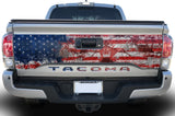 Toyota Tacoma Tailgate Graphics (2016-2018) AMERICAN FLAG - RacerX Customs