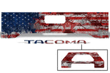 Toyota Tacoma Tailgate Graphics (2016-2018) AMERICAN FLAG - RacerX Customs