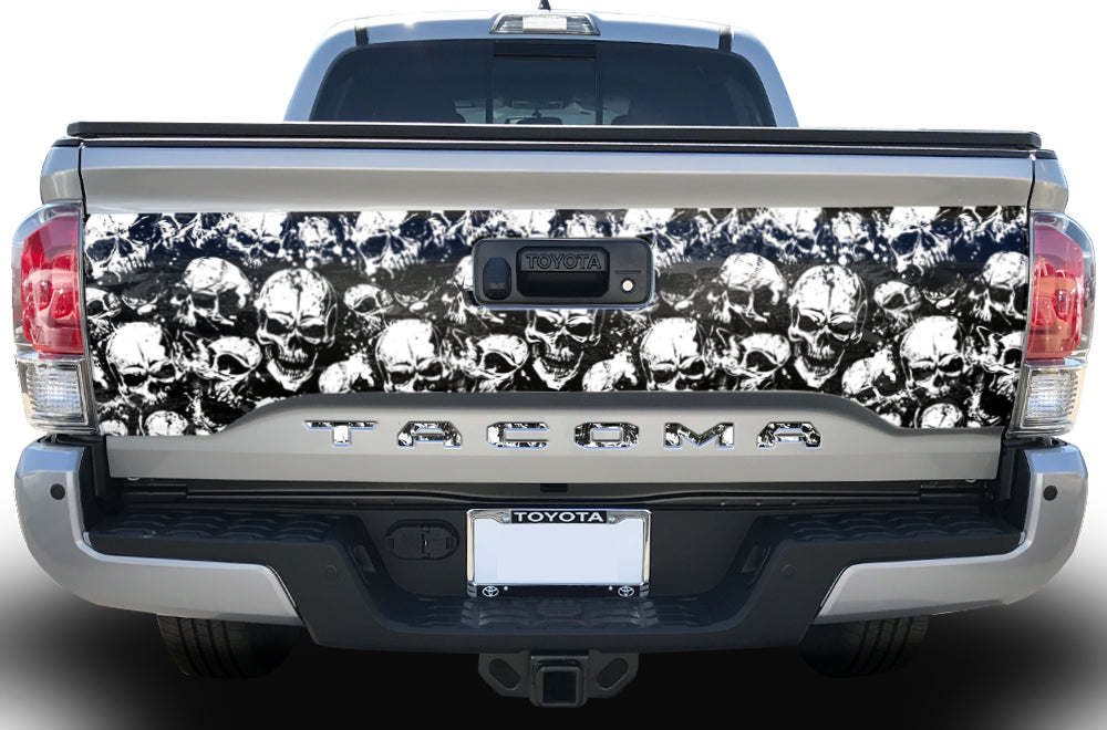 Toyota Tacoma Tailgate Graphics (2016-2018) SKULLS - RacerX Customs