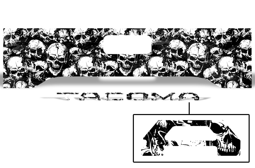 Toyota Tacoma Tailgate Graphics (2016-2018) SKULLS - RacerX Customs