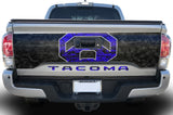 Toyota Tacoma Tailgate Graphics (2016-2018) BLACK-N-BLUE - RacerX Customs