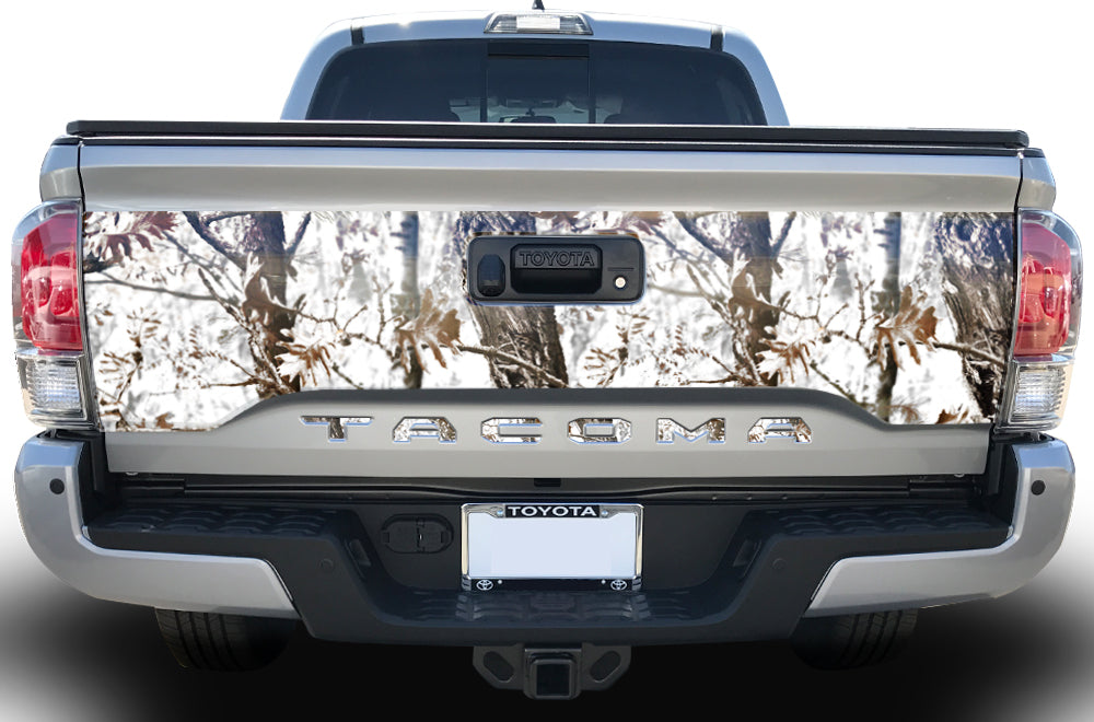 Toyota Tacoma Tailgate Graphics (2016-2018) FROZEN CAMO - RacerX Customs