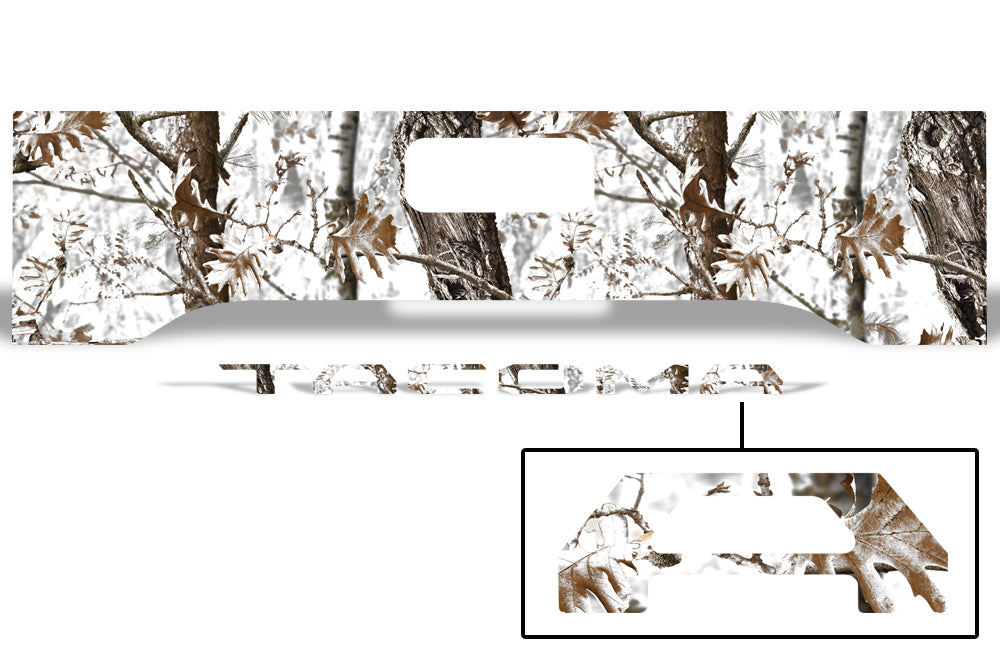 Toyota Tacoma Tailgate Graphics (2016-2018) FROZEN CAMO - RacerX Customs