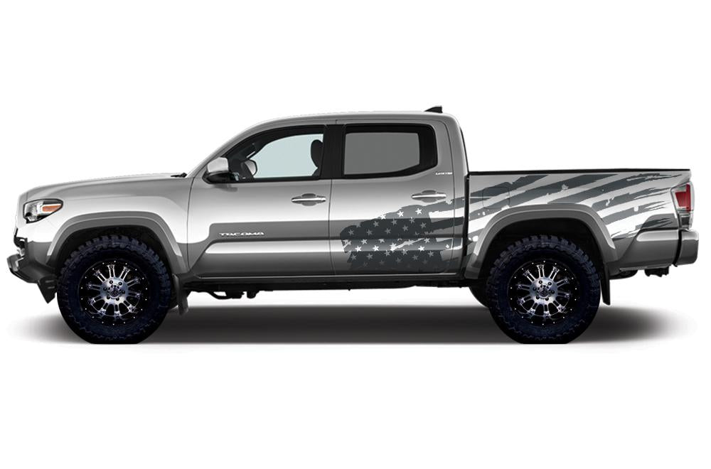 Toyota Tacoma Wrap Kit - Vinyl - American Flag (2016-2017) - RacerX Customs