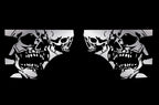 Nissan Titan Quarter Panel Vinyl Wrap (2004-2013) DoubleSkull - RacerX Customs