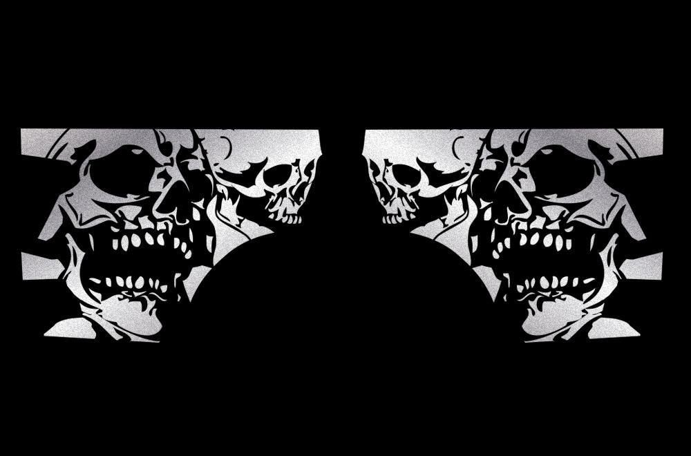 Nissan Titan Quarter Panel Vinyl Wrap (2004-2013) DoubleSkull - RacerX Customs