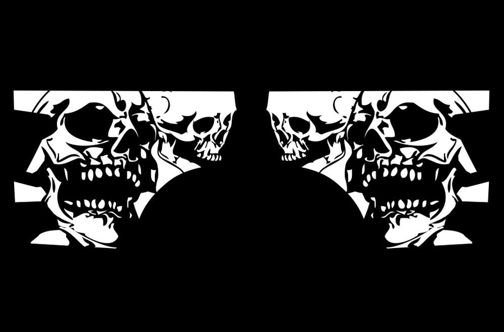 Nissan Titan Quarter Panel Vinyl Wrap (2004-2013) DoubleSkull - RacerX Customs