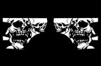 Nissan Titan Quarter Panel Vinyl Wrap (2004-2013) DoubleSkull - RacerX Customs