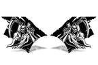 Nissan Titan Quarter Panel Vinyl Wrap (2004-2013) Grim Reaper - RacerX Customs