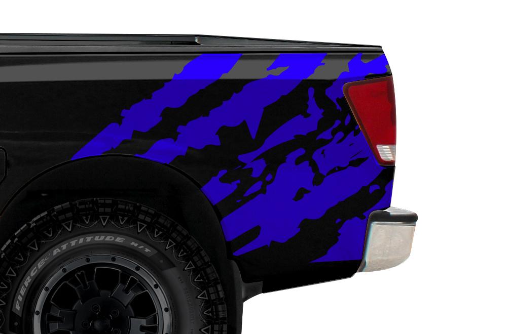 Nissan Titan Quarter Panel Vinyl Wrap (2004-2013) Ripped - RacerX Customs