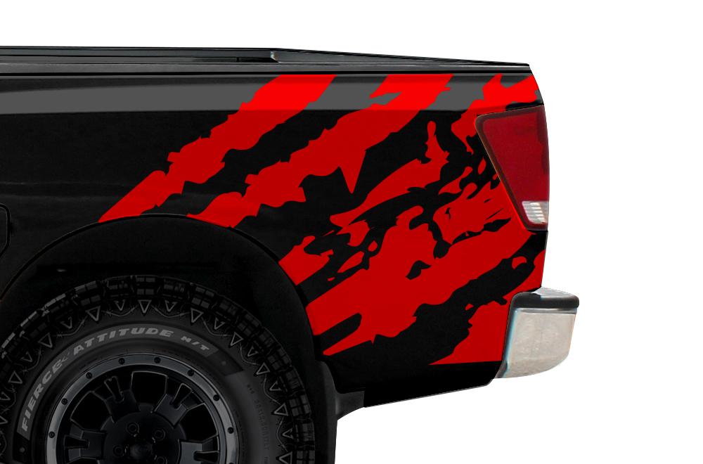 Nissan Titan Quarter Panel Vinyl Wrap (2004-2013) Ripped - RacerX Customs
