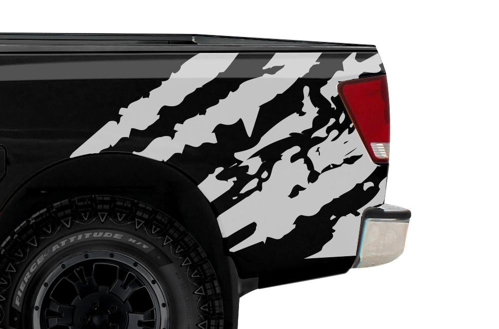 Nissan Titan Quarter Panel Vinyl Wrap (2004-2013) Ripped - RacerX Customs