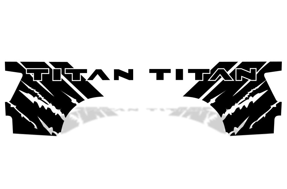 Nissan Titan Quarter Panel Vinyl Wrap (2004-2013) Titan-Rip - RacerX Customs