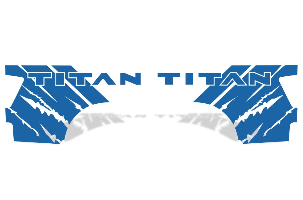 Nissan Titan Quarter Panel Vinyl Wrap (2004-2013) Titan-Rip - RacerX Customs