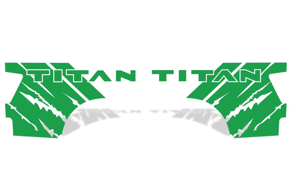 Nissan Titan Quarter Panel Vinyl Wrap (2004-2013) Titan-Rip - RacerX Customs