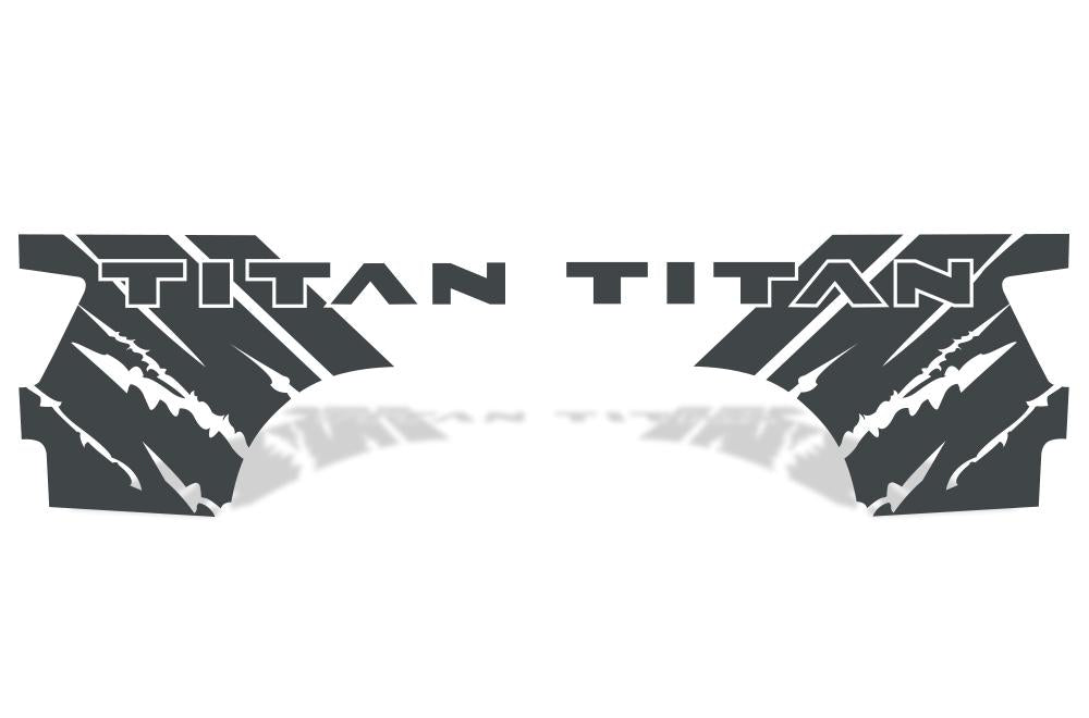 Nissan Titan Quarter Panel Vinyl Wrap (2004-2013) Titan-Rip - RacerX Customs
