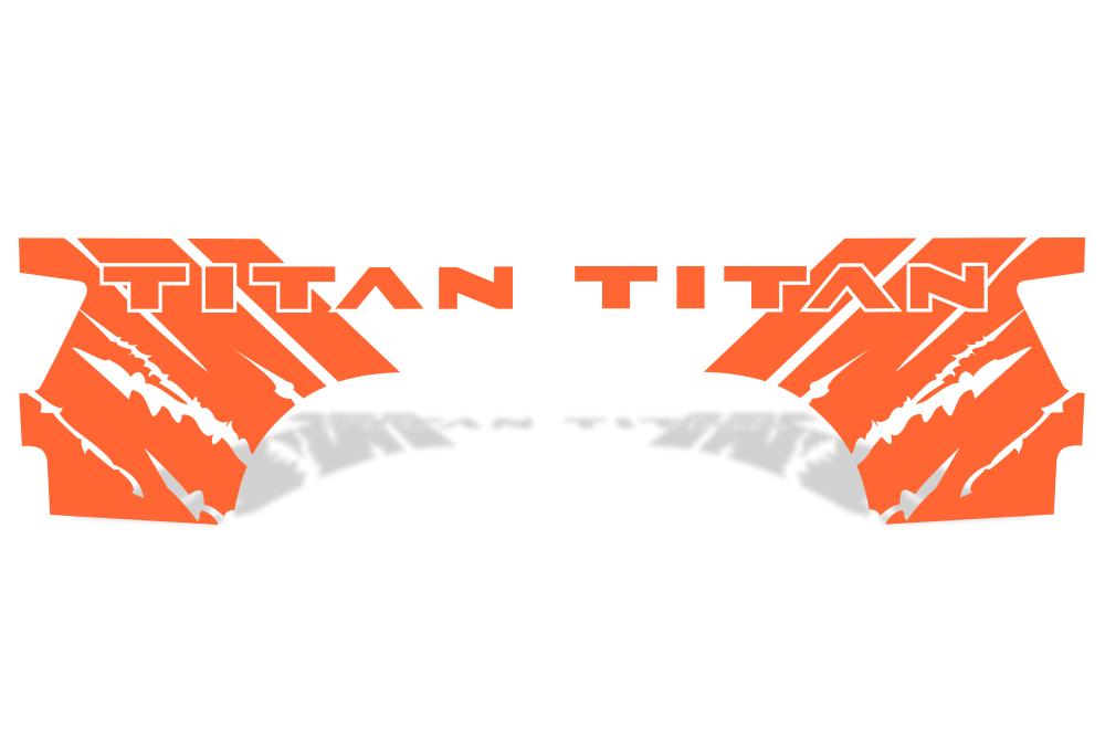 Nissan Titan Quarter Panel Vinyl Wrap (2004-2013) Titan-Rip - RacerX Customs